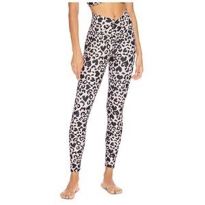 Beach Riot Cara Leopard Print Leggings in Baby Pink